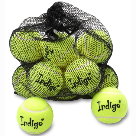 Купить Мяч для большого тенниса Indigo (12 шт в сетке) начальный уровень в Красноярске 