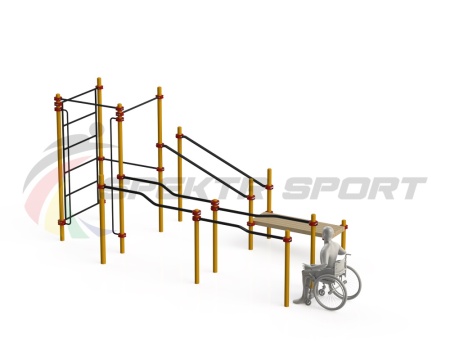 Купить Спортивный комплекс для инвалидов-колясочников WRK-D16_76mm в Красноярске 